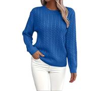 Top termico da donna camicia di base maglioni da donna autunno moda tinta unita girocollo casual maglia maglione a maniche lunghe maglione base strato tee per attività all'aperto vita quotidiana