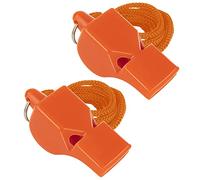 Top Tie 2 PCS Fischietti Pealess con Cordino Fischietti di Sicurezza di Emergenza per la Sopravvivenza del Bagnino Sportivo