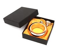 Top Tie Bracciale fiaschetta Regalo per Donna con Imbuto, Fiaschetta Bracciale in Acciaio Inossidabile da 3,5 Once, Oro Rosa