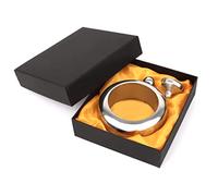 Top Tie Bracciale fiaschetta Regalo per Donna con Imbuto, Fiaschetta Bracciale in Acciaio Inossidabile da 3,5 Once, Argento