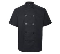Top Tie Chef Giacca Professionale con Maniche Corte in Poliestere e Cotone Unisex, Giacca Cuoco Uomo