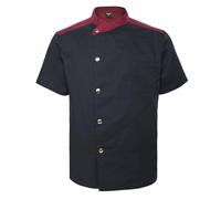 Top Tie Chef Giacca Professionale con Maniche Corte in Poliestere e Cotone Unisex, Giacca Cuoco Uomo