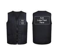 Top Tie Gilet da lavoro personalizzato per volontariato Grembiule da supermercato Gilet stampato con il tuo logo di testo