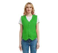 Top Tie Gilet da Uomo, Canottiera Unisex con Bottoni, Smanicato Gilet per commesso del supermercato e volontari