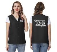Top Tie Gilet per lavoro personalizzanile essenziale unisex Gilet da volontario personalizzato Ricamato Stampato Il tuo logo