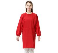 Top Tie Grembiule Impermeabile a Maniche Lunghe Uomo/Donna, Parrucchiere Grooming Grembiule con Tasca Frontale, Grembiule per Pittura Artistica Abiti da Lavoro Donna Pulizie