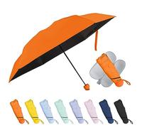 Top Tie Mini ombrello compatto per borsa, ombrelli piccoli da sole e pioggia con custodia, ombrello pieghevole da viaggio