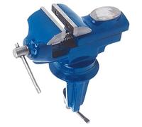 Top Tools - Morsa girevole con base girevole e incudine, diametro 60 mm, colore: Blu