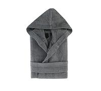 Top Towel Elegant-Accappatoio per Donna e Uomo 100% Cotone, 500 g/m² -Opzione con o Senza Cappuccio-Morbido e Assorbente per Doccia, Spa e Piscina, Grigio, XL Unisex-Adulto