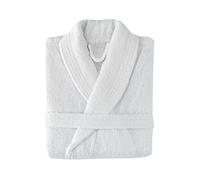 Top Towel Elegant-Accappatoio per Donna e Uomo 100% Cotone, 500 g/m² -Opzione con o Senza Cappuccio-Morbido e Assorbente per Doccia, Spa e Piscina, Bianco, L Unisex-Adulto