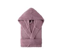 Top Towel Elegant-Accappatoio per Donna e Uomo 100% Cotone, 500 g/m² -Opzione con o Senza Cappuccio-Morbido e Assorbente per Doccia, Spa e Piscina, Viola, L Unisex-Adulto