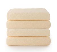 Top Towel Plus - Set di 4 Teli Doccia Grandi 100% Cotone | Teli da Bagno 70x140 cm Morbidi, Assorbenti e Resistenti | Set Ideale per Bagno Moderno