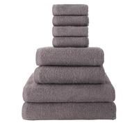 Top Towel - Set di 8 Asciugamani da Bagno - 2 da Doccia, 2 da Mani/Lavabo e 4 da Viso o Bidet - 100% Cotone Morbido 400 g/m² - Ideale per Bagno Moderno ed Elegante
