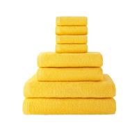 Top Towel - Set di 8 Asciugamani da Bagno - 2 da Doccia, 2 da Mani/Lavabo e 4 da Viso o Bidet - 100% Cotone Morbido 400 g/m² - Ideale per Bagno Moderno ed Elegante