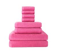 Top Towel - Set di 8 Asciugamani da Bagno - 2 da Doccia, 2 da Mani/Lavabo e 4 da Viso o Bidet - 100% Cotone Morbido 400 g/m² - Ideale per Bagno Moderno ed Elegante