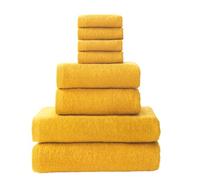 Top Towel - Set di 8 Asciugamani da Bagno - 2 da Doccia, 2 da Mani/Lavabo e 4 da Viso o Bidet - 100% Cotone Morbido 400 g/m² - Ideale per Bagno Moderno ed Elegante
