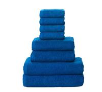 Top Towel - Set di 8 Asciugamani da Bagno - 2 da Doccia, 2 da Mani/Lavabo e 4 da Viso o Bidet - 100% Cotone Morbido 400 g/m² - Ideale per Bagno Moderno ed Elegante