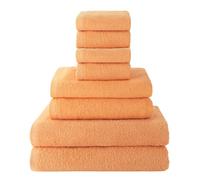 Top Towel - Set di 8 Asciugamani da Bagno - 2 da Doccia, 2 da Mani/Lavabo e 4 da Viso o Bidet - 100% Cotone Morbido 400 g/m² - Ideale per Bagno Moderno ed Elegante