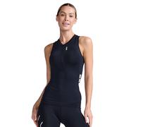Top triathlon smanicato donna Core nero