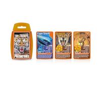 Top Trumps Deadliest Predators classico gioco di carte, scopri il grande squalo bianco, il drago di Komodo e il re Cobra in questo pacchetto educativo, regalo per bambini dai 4 anni in su