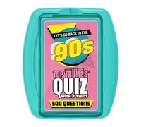 Top Trumps Gioco di carte da gioco a quiz anni '90, 500 domande per testare la tua conoscenza e memoria su tutte le cose degli anni '90, tra cui sport, film, celebrità, musica, regalo e giocattolo per