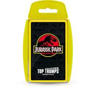 Top Trumps Jurassic Park Specials Card Game, viaggio attraverso Isla Nublar e gioca con Dr Malcolm, Donald Gennaro, Eric Kirby e Alan Grant, regalo educativo e giocattolo per ragazzi e ragazze dai 6