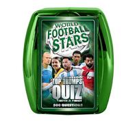 Top Trumps World Football Stars Quiz Travel Game, gioco classico, regalo educativo per bambini dai 6 anni in su, verde e colori della squadra