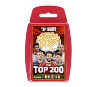 Top Trumps World Football Stars Top 200 Card Game Pack 4, Gioca con Salah, Mahrez, Dias e Darwin Nunez, regalo educativo dai 6 anni in su