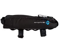 Borsa Impermeabile M-Wave per Tubo Superiore Bici 0,75L Nera con Stampa Riflette