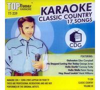 Top Tunes 17 Song Karaoke CD+G Classic Country
