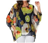 Top tunica da donna colorati casual floreali per donna vestibilità ampia elegante per l'estate calda spiaggia mare taglia media