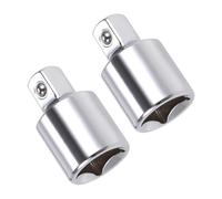 TOP-VIGOR 2 adattatori da 1/2 pollice femmina a 3/8 pollici maschio, in acciaio al cromo vanadio da 1/2 a 3/8 con fermo a sfera per cricchetti e utensili manuali