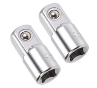 TOP-VIGOR 2 adattatori da 1/4 di pollice femmina a 3/8 di pollice maschio, adattatore in acciaio al cromo vanadio da 1/4 a 3/8 con fermo a sfera per cricchetti e utensili manuali