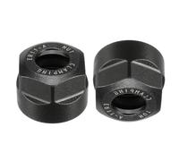 TOP-VIGOR 2 dadi esagonali ER11-A (M14), filettatura M25 x 0,75 mm, foro da 9 mm, set di pinze e dadi di precisione in acciaio fuso per fresatura CNC, supporto mandrino tornio utensili