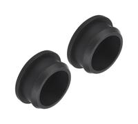 TOP-VIGOR 2Pz Tappi In Silicone A Scatto - Ø 30mm Tappi Copriforo Tondi - Tappi Di Tenuta Impermeabili In Gomma Per Pannello A Filo - Coperture Sigillanti Per Cucina Bagno Garage - Nero