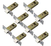 TOP-VIGOR 8 serrature tubolari a mortasa da 40 mm con fermaporta, silenziose, per porte interne, maniglie a leva