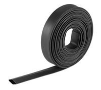 TOP-VIGOR Guscio Termorestringente 10mm con - Tubo Termorestringente 7m, Rapporto 2:1 per Isolamento Elettrico, Riparazioni Cavi, Connettori Elettrici, Nero