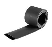 TOP-VIGOR Guscio Termorestringente 30mm con - Tubo Termorestringente 1m, Rapporto 2:1 per Isolamento Elettrico, Riparazioni Cavi, Connettori Elettrici, Nero