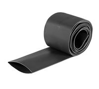 TOP-VIGOR Guscio Termorestringente 35mm con - Tubo Termorestringente 2m, Rapporto 2:1 per Isolamento Elettrico, Riparazioni Cavi, Connettori Elettrici, Nero