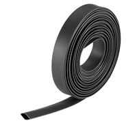 TOP-VIGOR Guscio Termorestringente 8mm con - Tubo Termorestringente 7m, Rapporto 2:1 per Isolamento Elettrico, Riparazioni Cavi, Connettori Elettrici, Nero