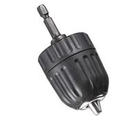 TOP-VIGOR Mandrino per trapano senza chiave da 0,8-10 mm, adattatore per gambo esagonale da 1/4 di pollice, filettatura da 3/8-24UNF, convertitore per mandrino a percussione per trapano a percussione