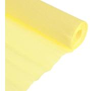 TOP-VIGOR Rotolo di carta crespa, giallo, 25 cm x 2,5 m, decorazioni per feste
