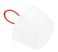 TOP-VIGOR Tappo conico in gomma siliconica da 53 a 65 mm per vasca da bagno, con manico, per provette, tubi dell'acqua, foro di drenaggio, bianco