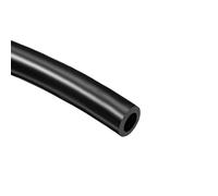 TOP-VIGOR Tubo in silicone, diametro interno 12 mm x diametro esterno 18 mm, lunghezza 1 m, tubo flessibile in gomma siliconica per acqua e aria, per trasferimento pompe, nero