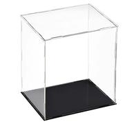 TOP-VIGOR Vetrina Trasparente In Acrilico - 25 x 20 x 30cm Scatola Da Banco Antipolvere Da Assemblare - Cubo Espositivo Per Collezionabili Figure Giocattoli Conservazione Domestica