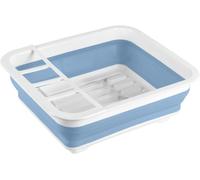 Top WENKO Scolapiatti Pieghevole 36,5x13x31cm - Bianco/Blu