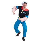 Top with Muscles, Trousers & Hat Men's Costumes NUOVO