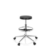 TOP WORK 14 I - Sgabello girevole Nero