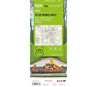 TOP100D75O - ILE DE FRANCE OUEST: ÎLE-DE-FRANCE OUEST - PARIS - PETITE COURONNE - ESSONNE - VAL-D'OISE - YVELINES 1:100000: T100D75O