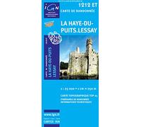 Top25 1212ET - La Haye-du-Puits, Lessay carte de randonnée avec une règle graduée gratuite (Top 25)